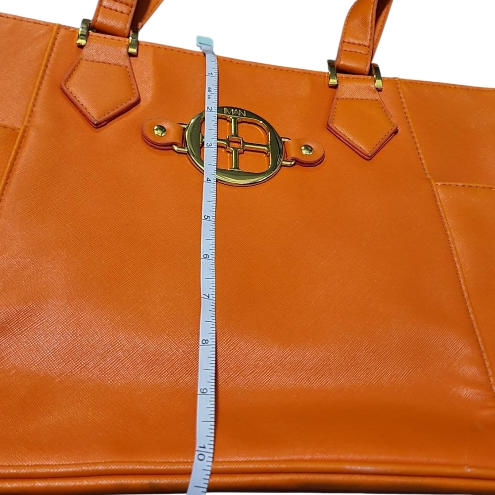 IMAN Bright Orange Tote Bag - Picture 6 of 13